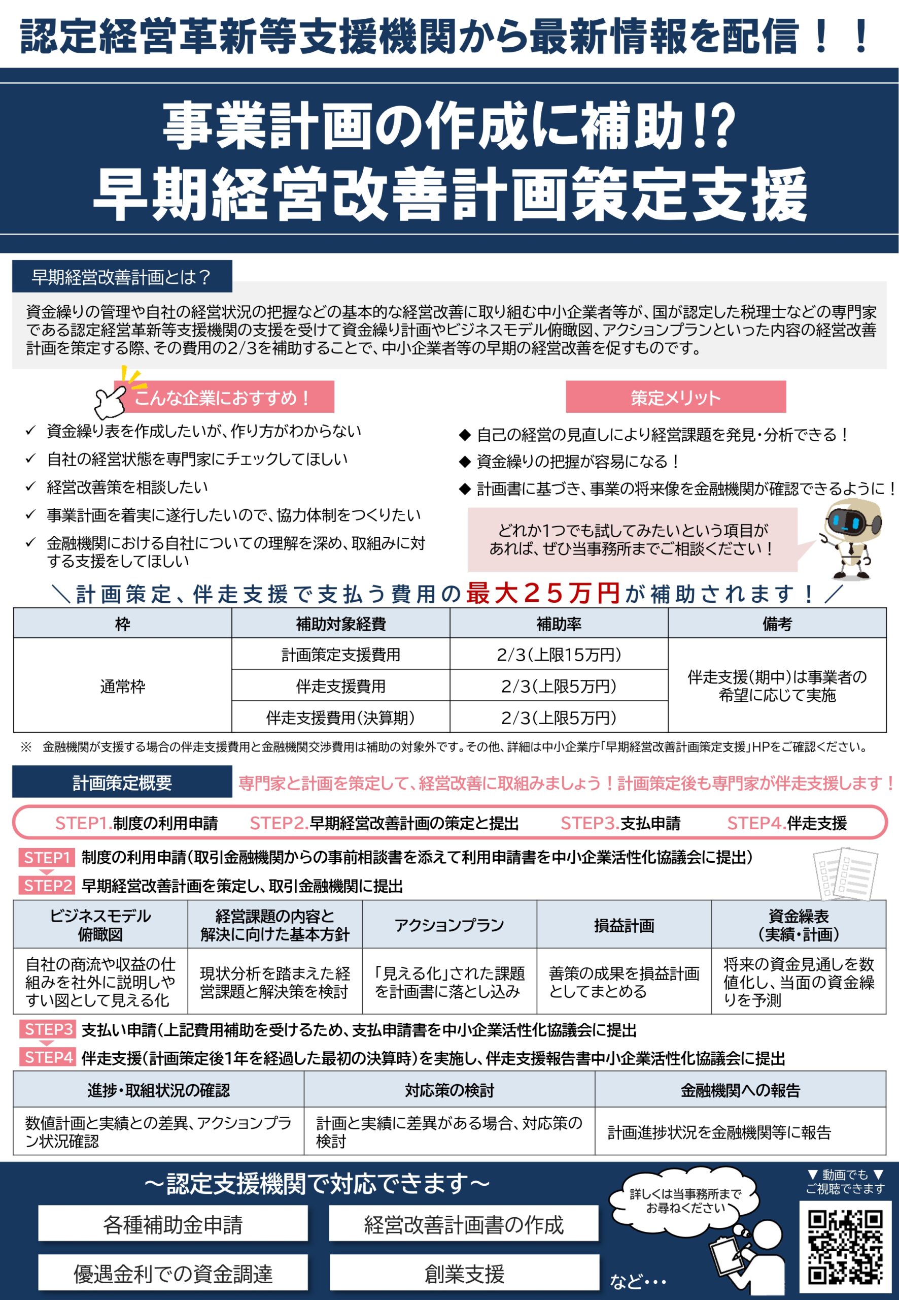 事業計画の作成に補助！？早期経営改善計画策定支援 | 菅田税理士事務所