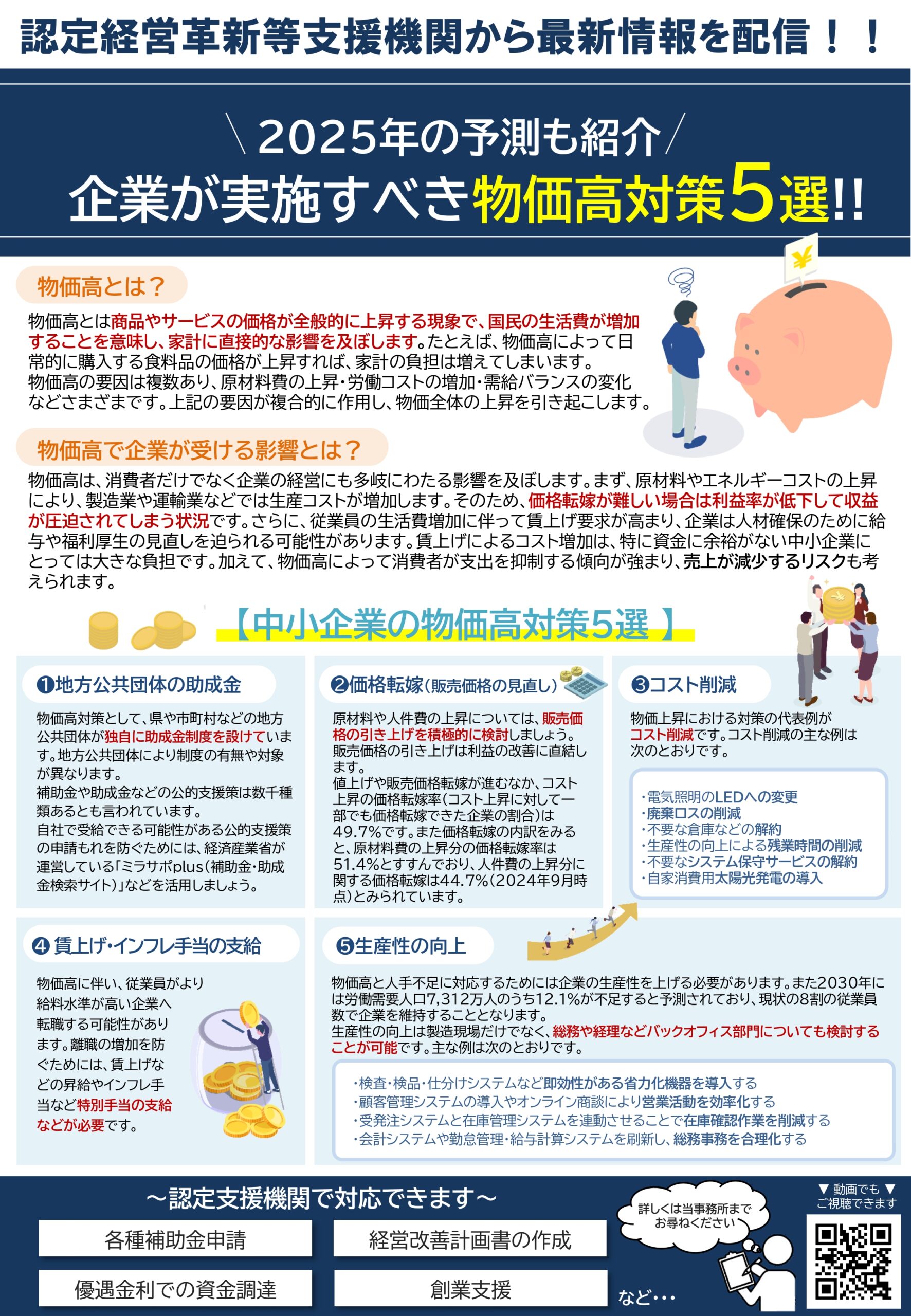 2025年の予測も紹介／ 企業が実施すべき物価高対策5選!! | すがた税理士事務所
